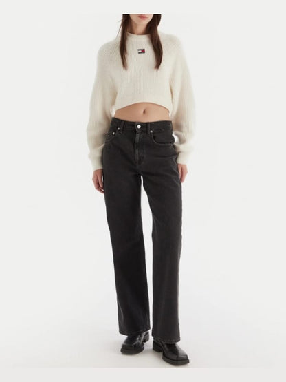 TOMMY JEANS W CROP BADGE SWEATER