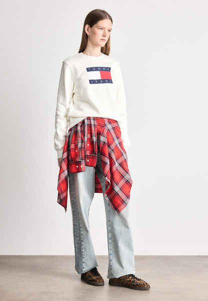 TOMMY JEANS W REG TJ FLAG CREW