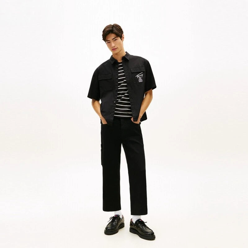 TOMMY JEANS BOXY SKATER SHIRT S/S