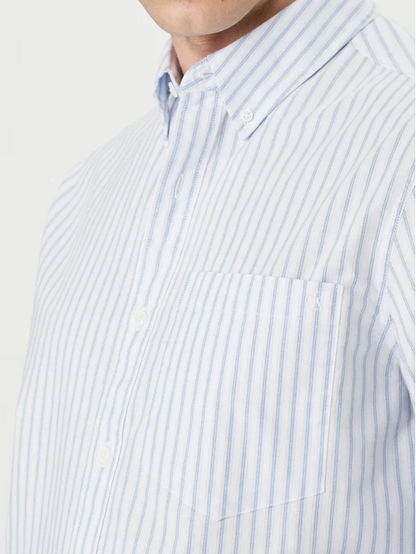 CALVIN KLEIN LS YD STRIPE OXFORD CLASSIC SHIRT