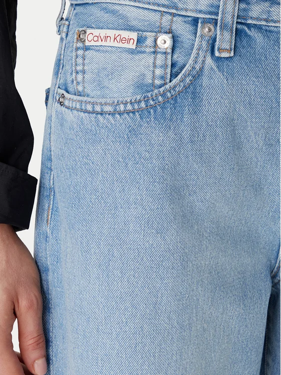 CALVIN KLAIN THE WIDE LEG SAGE STONE JEANS