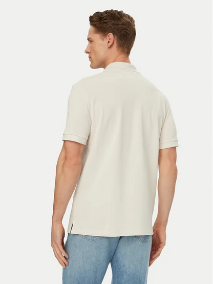 CALVIN KLEIN SS OPEN COLLAR CASUAL PIQUE POLO