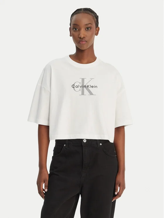 CALVIN KLEIN BOXY CROP MONOLOGO