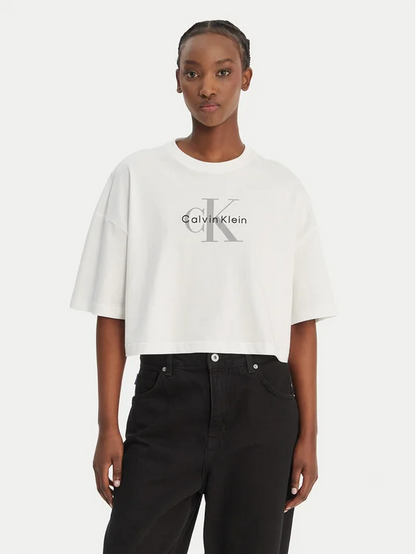 CALVIN KLEIN BOXY CROP MONOLOGO