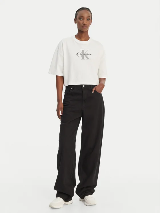 CALVIN KLEIN BOXY CROP MONOLOGO
