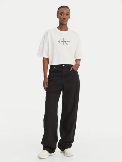 CALVIN KLEIN BOXY CROP MONOLOGO