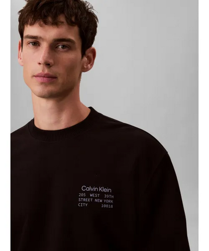 CALVIN KLEIN LS EU 350 TERRY GRAPHIC CN SWTSHR