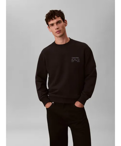 CALVIN KLEIN LS EU 350 TERRY GRAPHIC CN SWTSHR