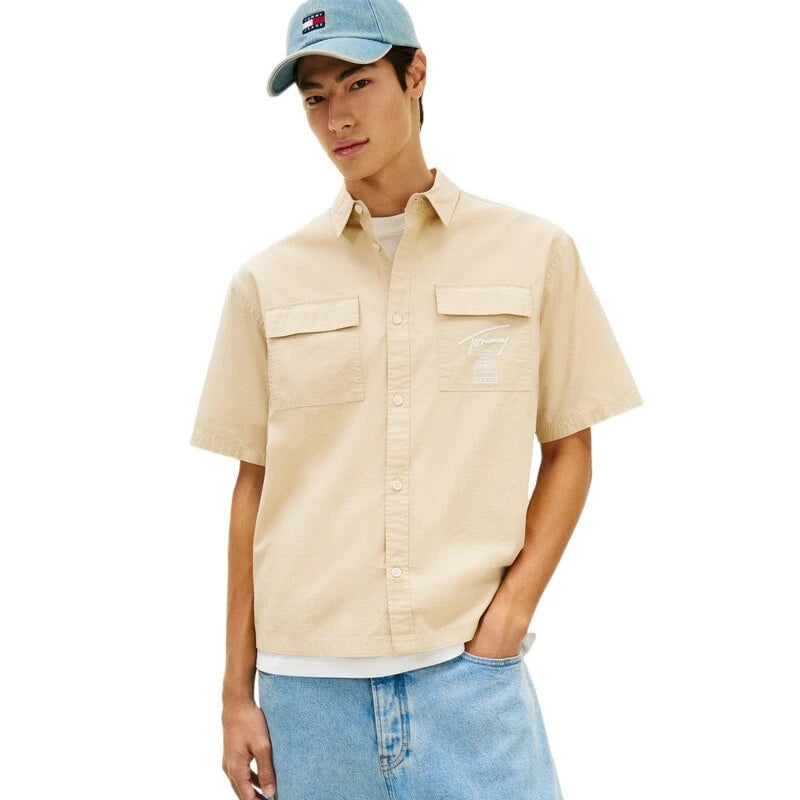 TOMMY JEANS BOXY SKATER SHIRT S/S