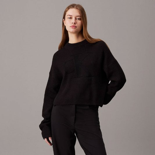 LOGO INTARSIA REGULAR SWEATER