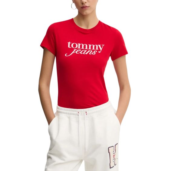 TOMMY JEANS SLIM ESSENTIAL LOGO TEE EXT