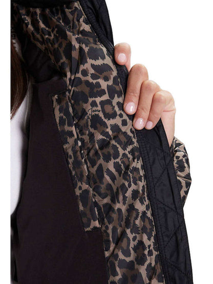 TOMMY JEANS W CROPPED LEOPARD PUFFER