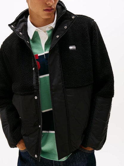 TOMMY JEANS ESSENTIAL MIX TEDDY JACKET