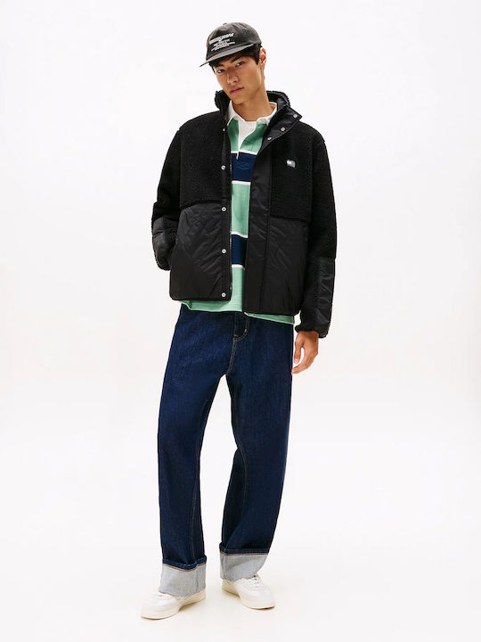 TOMMY JEANS ESSENTIAL MIX TEDDY JACKET