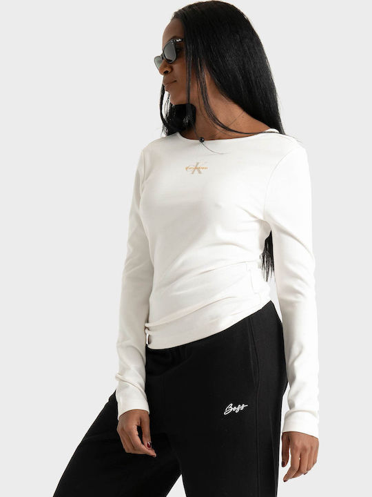 CALVIN KLEIN LS SCOOP BACK INTERL