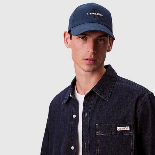 CALVIN KLEIN MONOLOGO EMBROIDERY BASEBALL CAP