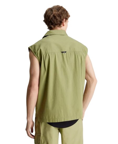 CALVIN KLEIN SLEEVELESS POPLIN