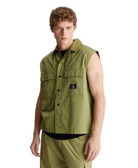CALVIN KLEIN SLEEVELESS POPLIN
