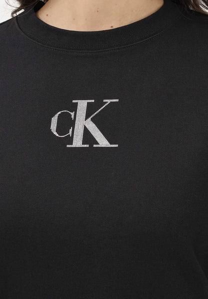 CALVIN KLEIN CLASSIC FOIL SUDADERA CON CUELLO REDONDO