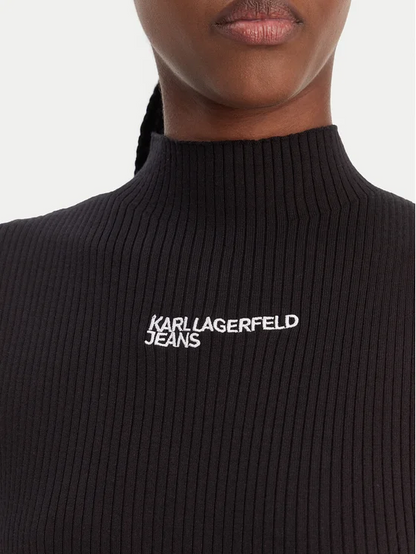 KARL LAGERFELD JEANS KNITTED LACE TIE DRESS