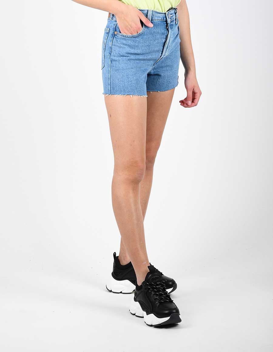 LEVI'S STRAUSS RIBCAGE SHORT TANGO STONE