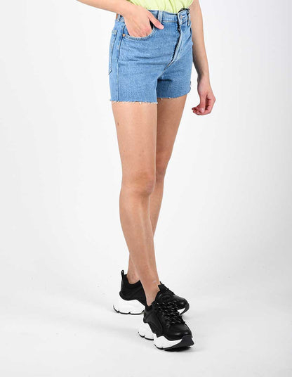 LEVI'S STRAUSS RIBCAGE SHORT TANGO STONE