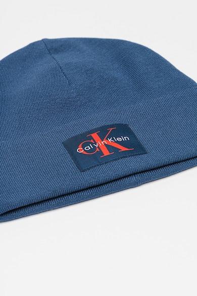 CALVIN KLEIN MONOLOGO PATCH BEANIE