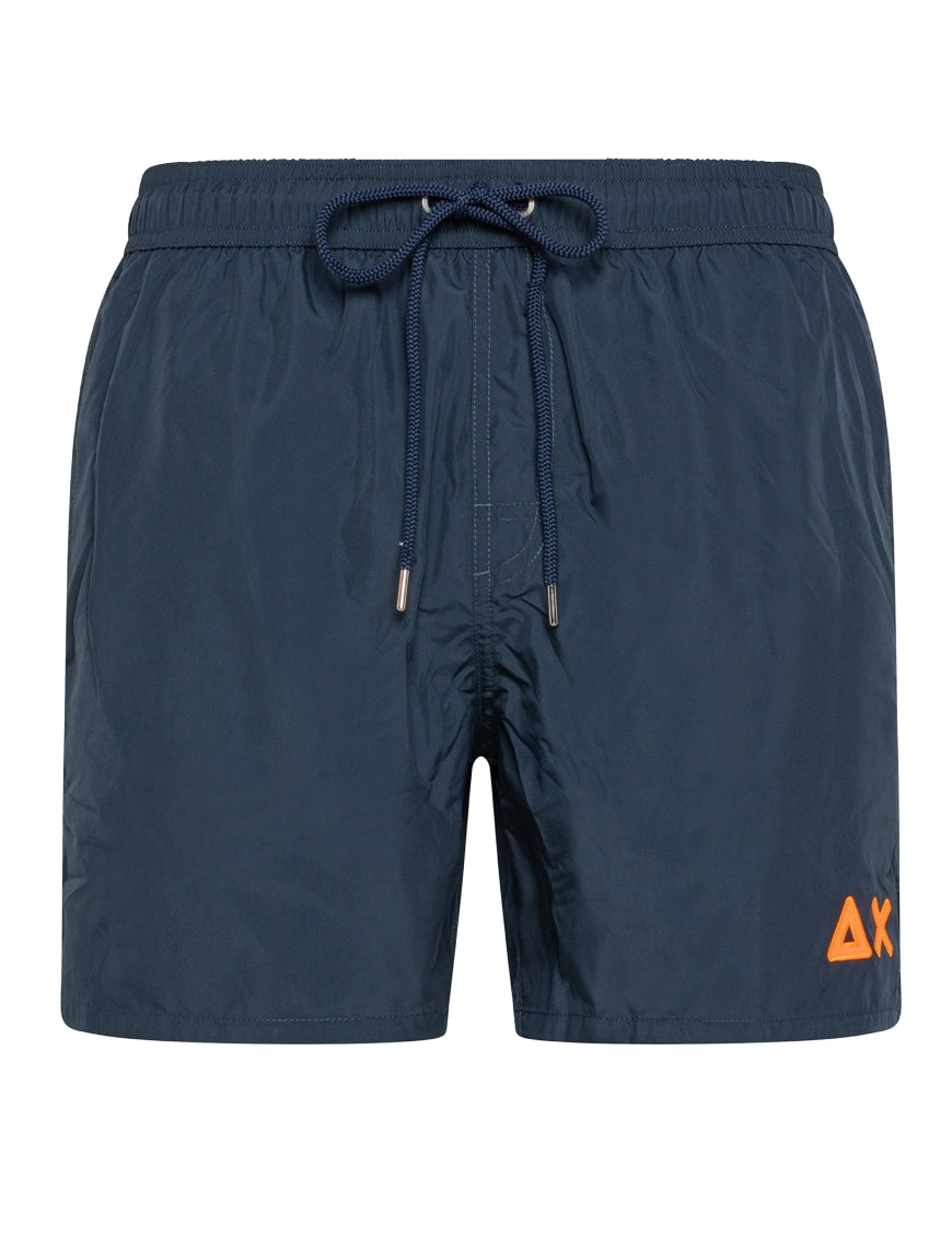 SUN68 SWIM PANT WTH LOGO FLUO