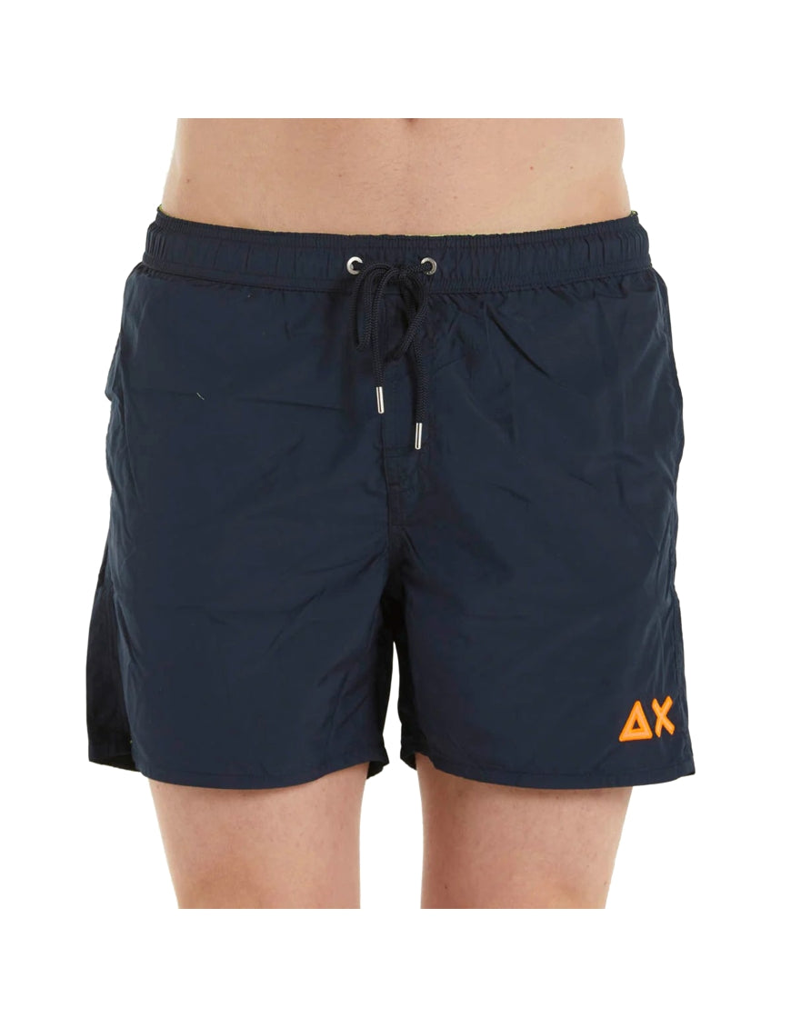 SUN68 SWIM PANT WTH LOGO FLUO
