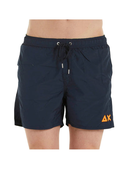 SUN68 SWIM PANT WTH LOGO FLUO