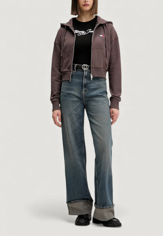 TOMMY JEANS SLIM ESS LOGO 1 RIB TEE EXT