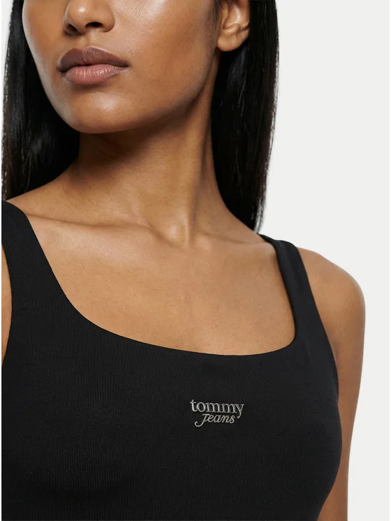 TOMMY JEANS SILVER SCRIPT TANK BODY