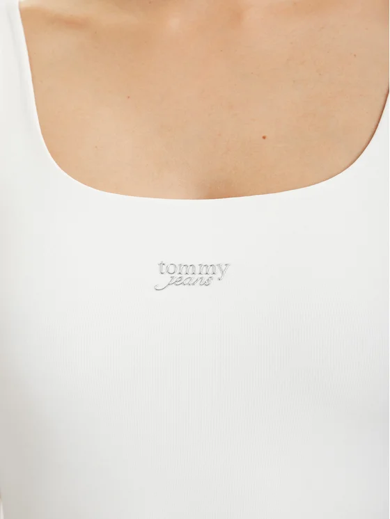 TOMMY JEANS SILVER SCRIPT TANK BODY