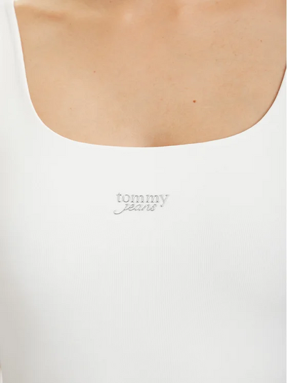 TOMMY JEANS SILVER SCRIPT TANK BODY