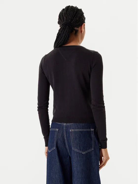 TOMMY JEANS ESSENTIAL CREW NECK CARDIGAN