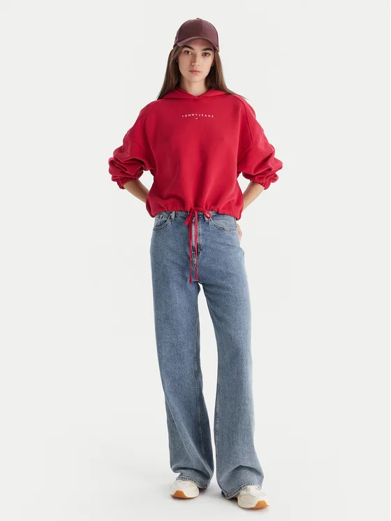 TOMMY JEANS W CRP LINEAR BLING HOODIE