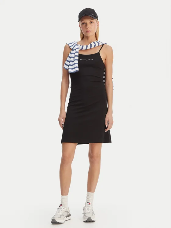 TOMMY JEANS LINEAR STRAPPY DRESS