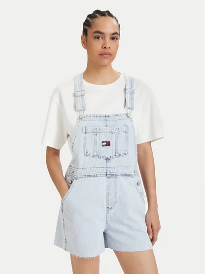 TOMMY JEANS MIA DUNGAREE SHORT EXT