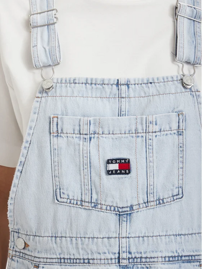 TOMMY JEANS MIA DUNGAREE SHORT EXT