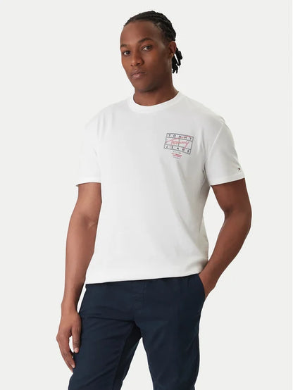 TOMMY JEANS REGULAR SIGN SPRAY SS TEE