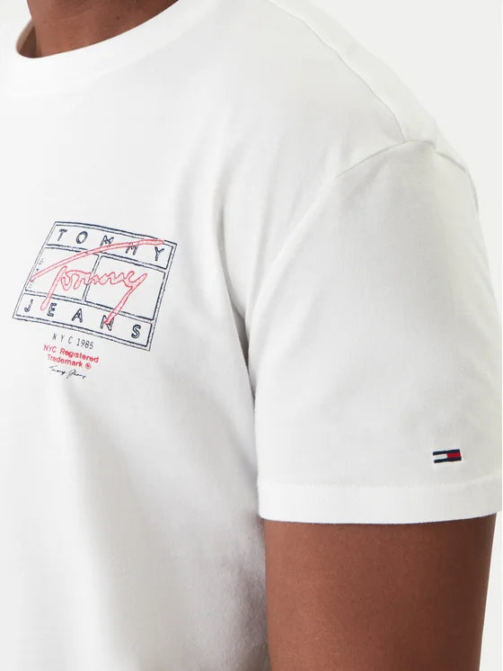 TOMMY JEANS REGULAR SIGN SPRAY SS TEE
