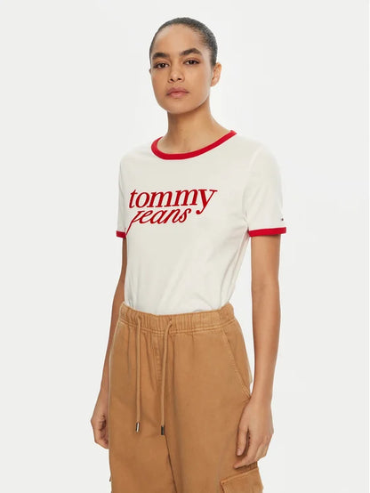 TOMMY JEANS RLX SCRIPT RINGER TEE