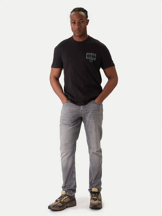 TOMMY JEANS REGULAR SIGN SPRAY SS TEE