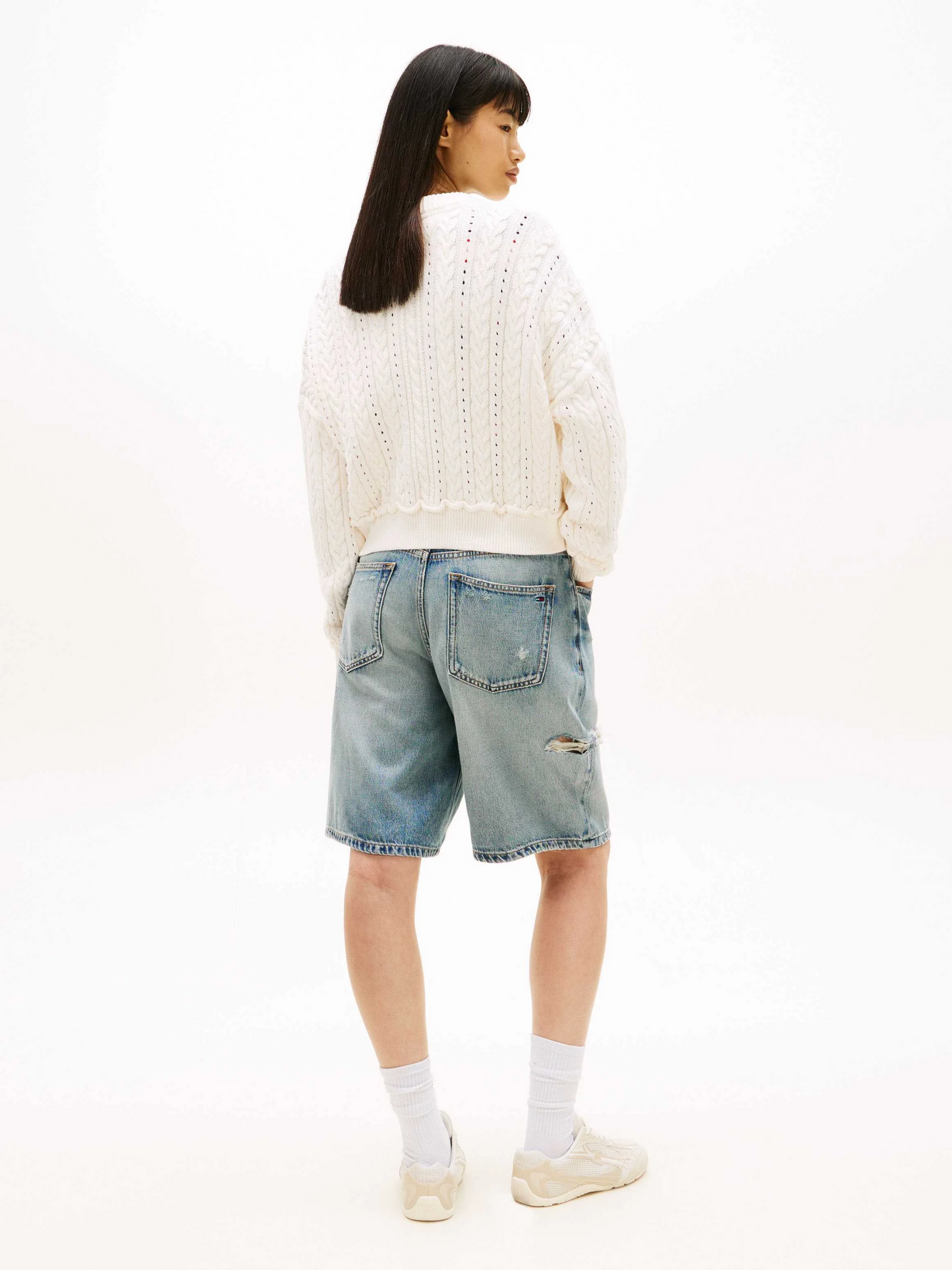 TOMMY JEANS GMD CABLE FLAG SWEATER