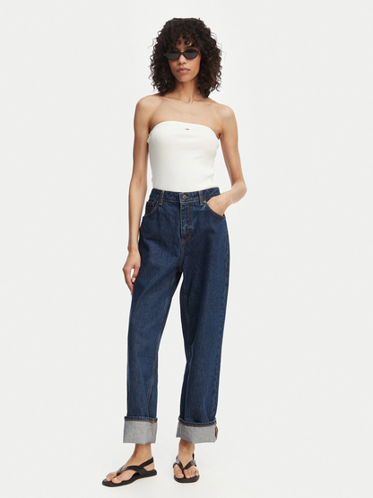 TOMMY JEANS TJW SLIM SH BANDEAU RIB TOP