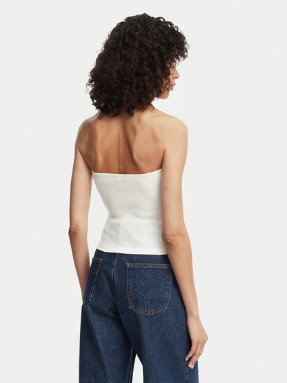 TOMMY JEANS TJW SLIM SH BANDEAU RIB TOP