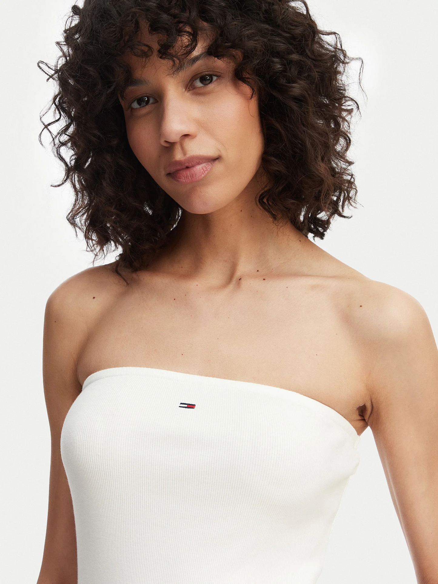 TOMMY JEANS TJW SLIM SH BANDEAU RIB TOP
