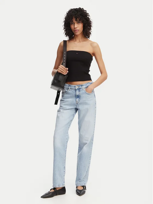 TOMMY JEANS TJW SLIM SH BANDEAU RIB TOP