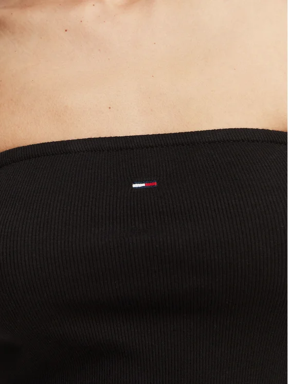 TOMMY JEANS TJW SLIM SH BANDEAU RIB TOP