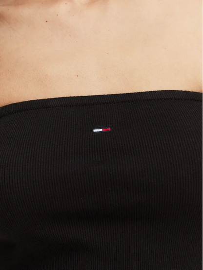 TOMMY JEANS TJW SLIM SH BANDEAU RIB TOP